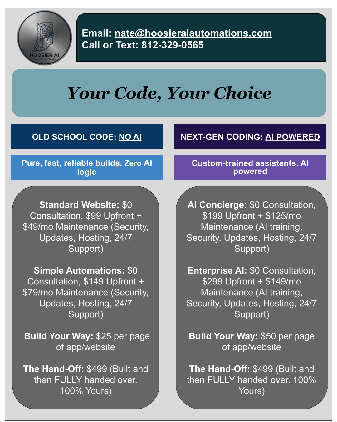 Hoosier AI Automations Pricing